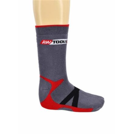 AWTOOLS Hosszú szárú munkavédelmi zokni 39-42, 1 pár