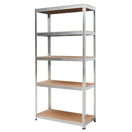5 polcos szekrény 180x90x40 teherbírás: 100 kg / 3,3 mm - gyors összeszerelés, AWTOOLS