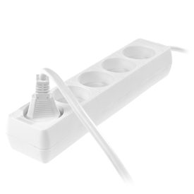   Háztartási hosszabbító kábel, fehér, 5G, 5-ös 1,5m, AWTOOLS