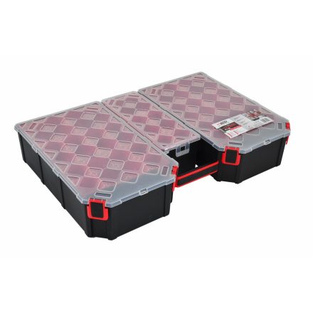 AWTOOLS BLACK LINE nagy szervező táska plusz kisméretű rekeszekkel 577x390x105mm
