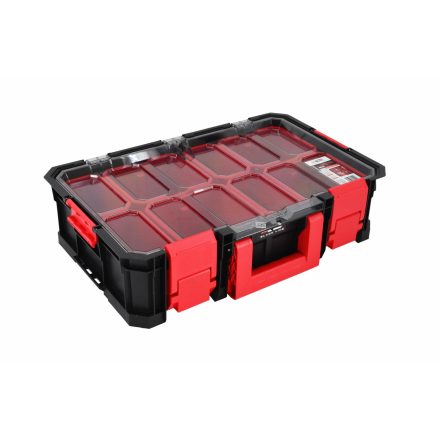 AWTOOLS BLACK LINE moduláris doboz szervező kisméretű rekeszekkel 517x331x134mm