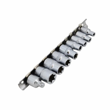 AWTOOLS TORX dugókulcs készlet 1/4" 3/8" E5-E16, 9 db