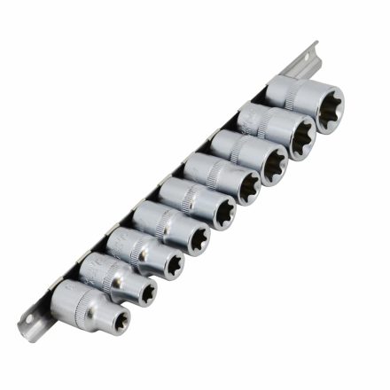 AWTOOLS TORX dugókulcs készlet 1/2" E10-E24, 9 db