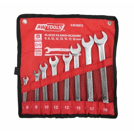 AWTOOLS csillag-villáskulcs készlet 8 db / 6mm-19mm