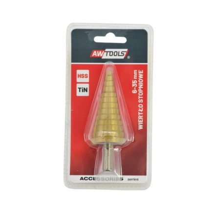 AWTOOLS HSS-TIN lépcsős fúrószár / 6-35 mm