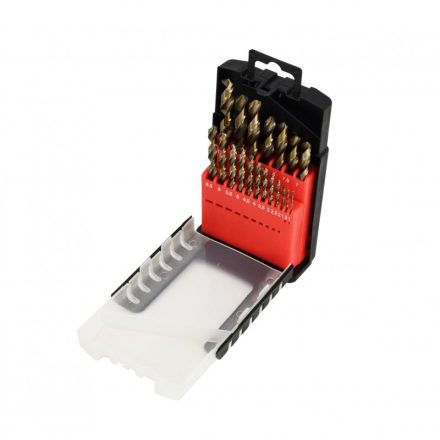 HSS-Co fémfúrószár 19 db-os szett 1 - 10 mm, AWTOOLS