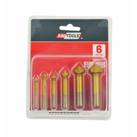 Lépcsős fúró készlet 6 db / 6,3-20,5 mm, AWTOOLS