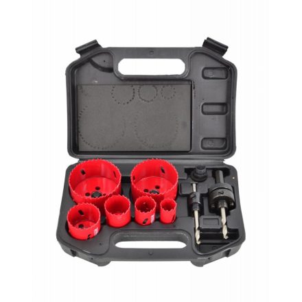 AWTOOLS bimetál körkivágó szett 22-73 mm, 8 db