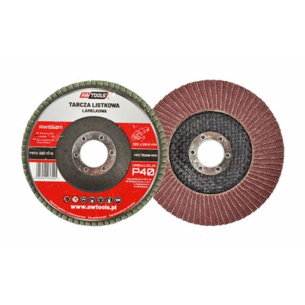 AWTOOLS listás csiszolókorong 125x22,22mm P 120
