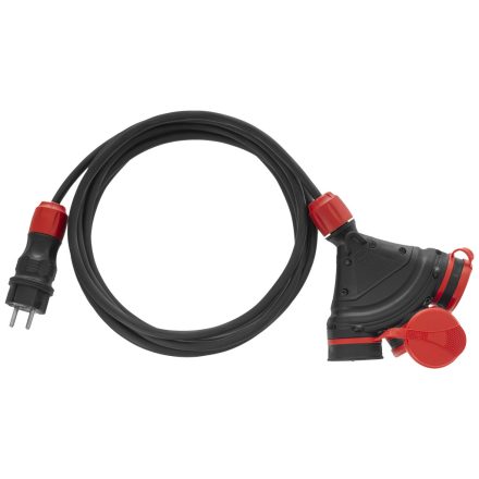 AWTOOLS Ipari hosszabbító elosztó, 3-utas, EXTREME 20m 3x1,5mm, IP54 16A/4000W